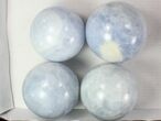 Lot: Blue Calcite Spheres - - Pieces #77965-1